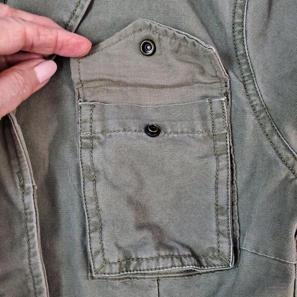 RuffHewn Military Green Army Jacket 100% Cotton L - Picture 9 of 16